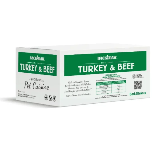 Basic Turkey & Beef Combo 12LB - Frozen Raw Food - Back2Raw