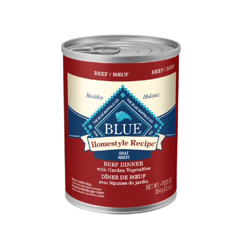 Beef Dinner with Garden Vegetables 12.5 oz Cans - Wet Dog Food - Blue Buffalo