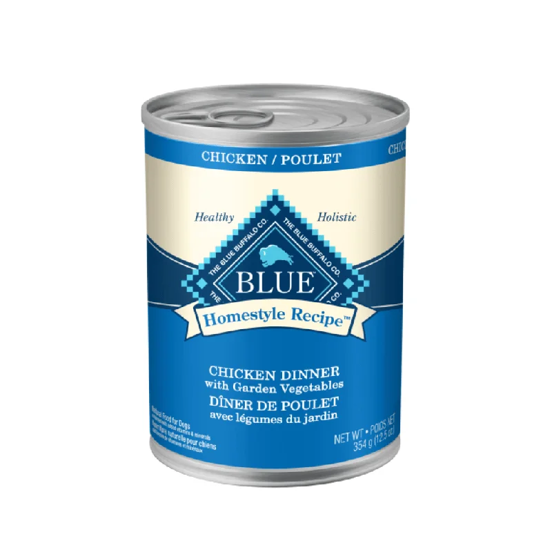 Chicken Dinner with Garden Vegetables 12.5 oz Cans - Wet Dog Food - Blue Buffalo