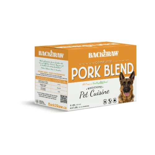 Complete Pork Blend 4LB - Frozen Raw Food - Back2Raw