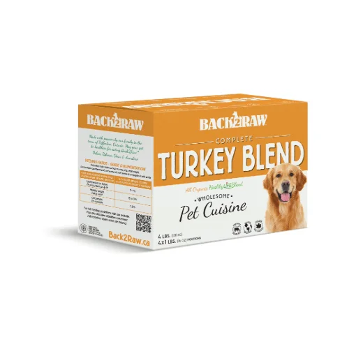 Complete Turkey Blend 4LB - Frozen Raw Food - Back2Raw