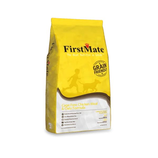 FirstMate Grain Friendly Cage Free Chicken Meal & Oats Formula Dog Food