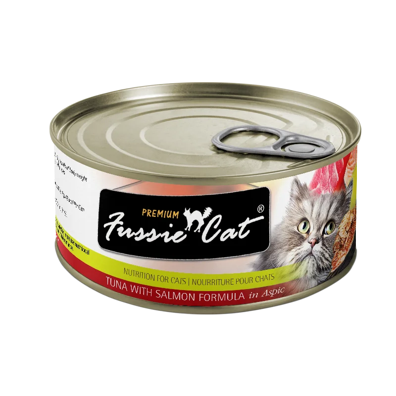 Fussie Cat Canned Cat Food Tuna & Salmon 2.8oz