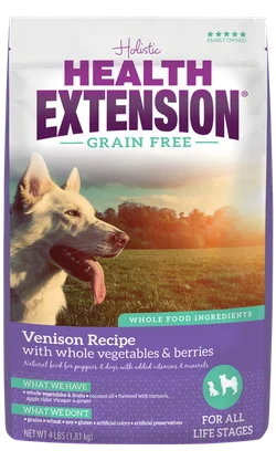 Health Extension Dog Grain Free Venison Recipe