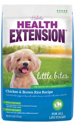 Health Extension Dog Little Bites Chicken & Brown Rice Recipe