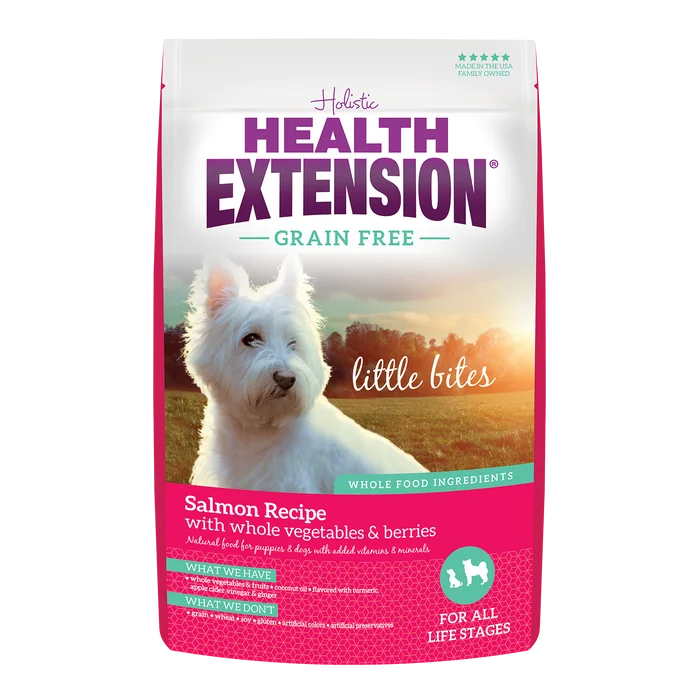 Health Extension Dog Little Bites Grain Free Salmon Recipe