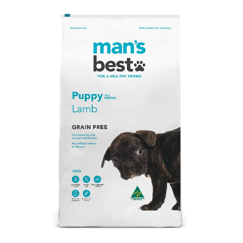 Mans Best Puppy Premium Grain Free Lamb Dry Food 12kg