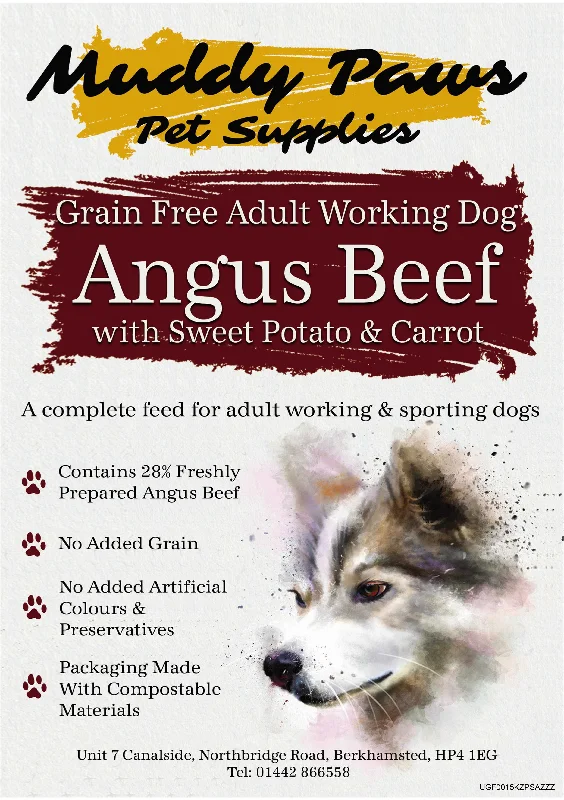 Muddy Paws Grain Free Adult Angus Beef 15kg