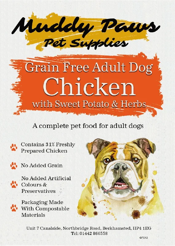 Muddy Paws Grain Free Adult Chicken 2kg