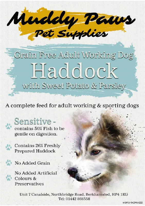 Muddy Paws Grain Free Adult Haddock 15kg