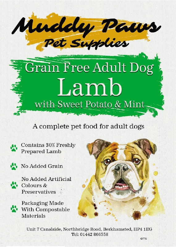 Muddy Paws Grain Free Adult Lamb 2kg