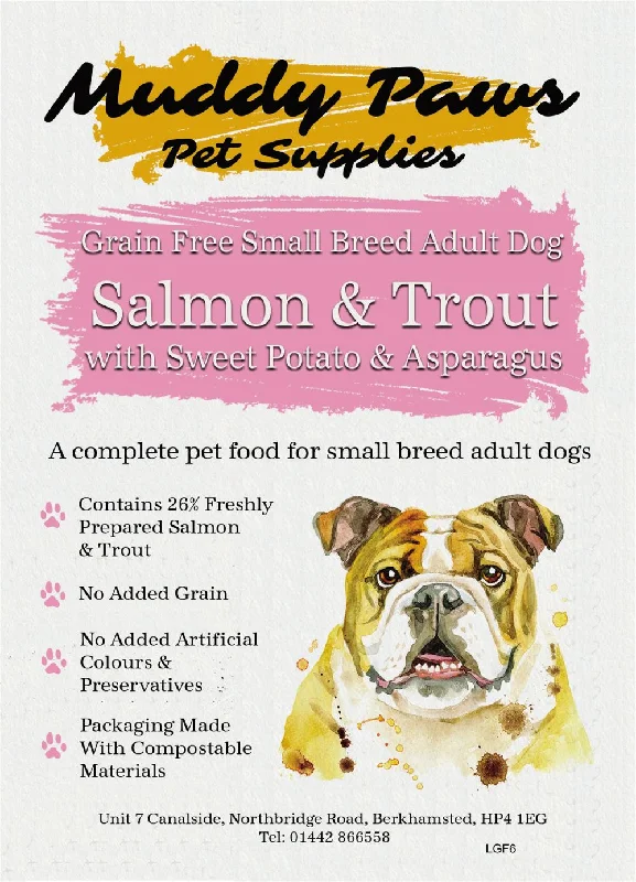 Muddy Paws Grain Free Adult Salmon 2kg Small Breed