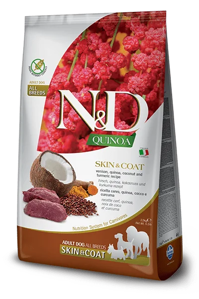 N&D Quinoa Skin & Coat Venision - Dry Dog Food - Farmina