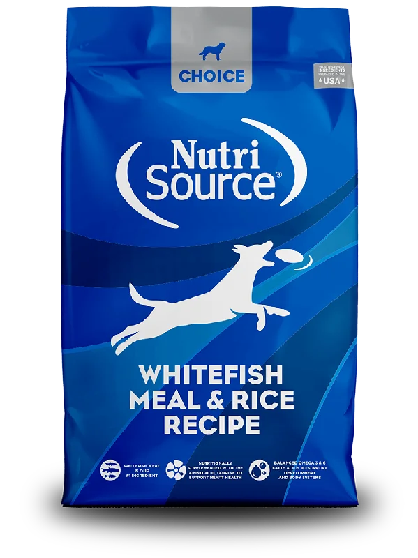 Nutrisource Dog Choice Whitefish & Rice Recipe