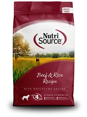 NutriSource Dog Food - Beef & Rice Recipe