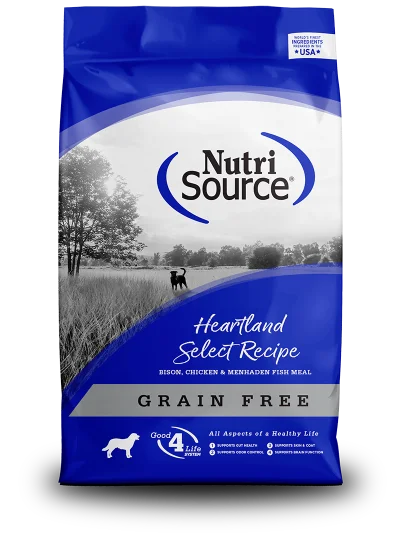 NutriSource Dog Food - Grain Free Heartland Select with Bison