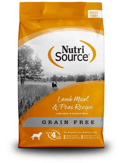 NutriSource Dog Food - Grain Free Lamb Meal & Peas