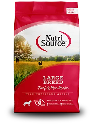 NutriSource Dog Food - Large Breed Beef & Rice