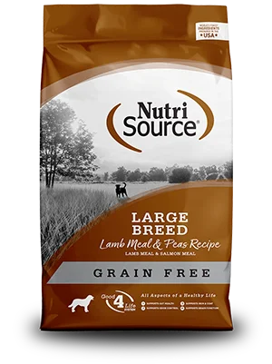 NutriSource Dog Food - Large Breed Grain Free Lamb Meal & Peas