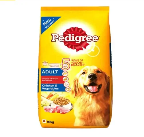 Pedigree Dry Dog Food, Chicken & Vegetables for Adult Dogs – 10 kg