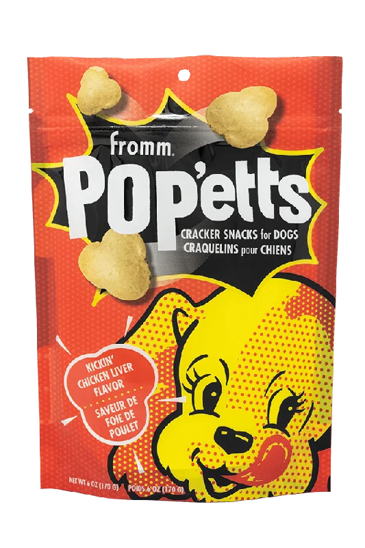 Pop'etts Kickin' Chicken Liver Cracker - Dog Treats - Fromm