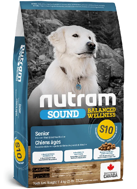 S10 Sound Balanced Wellness Senior Chicken Meal and Oatmeal Recipe - Dry Dog Food - Nutram