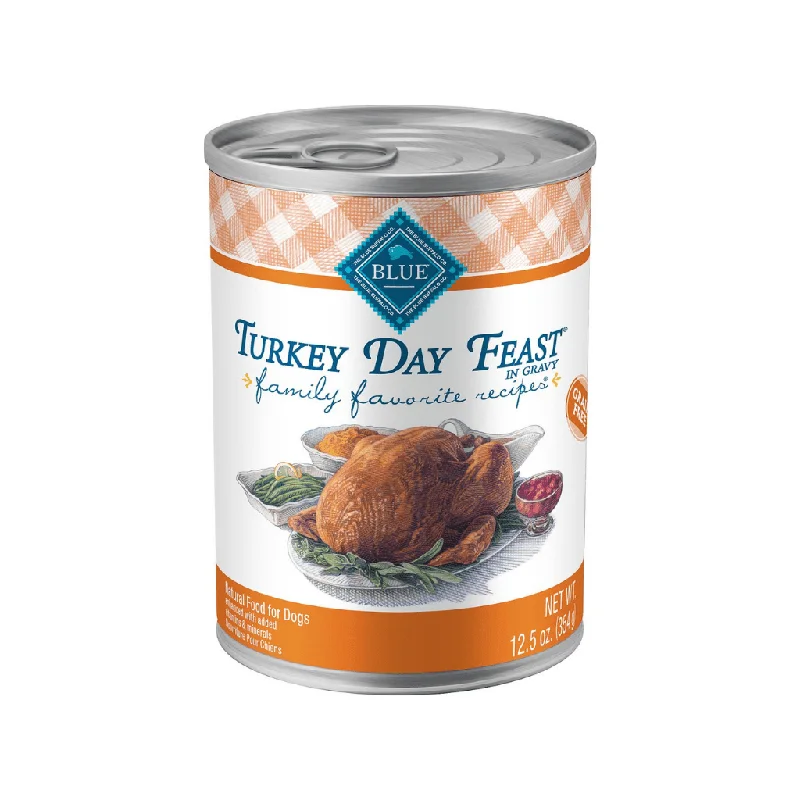 Turkey Day Feast - Family Favorites Recipe 12.5 oz Cans -  Wet Dog Food - Blue Buffalo