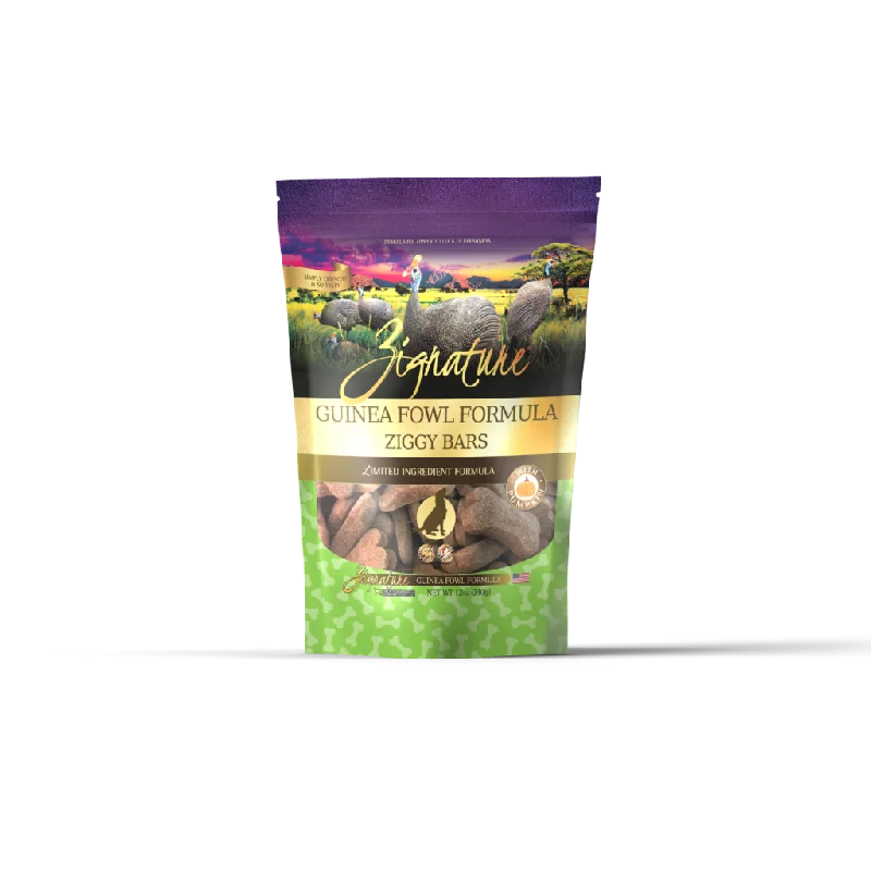 Zignature Ziggy Bars Guinea Fowl Dog Treats