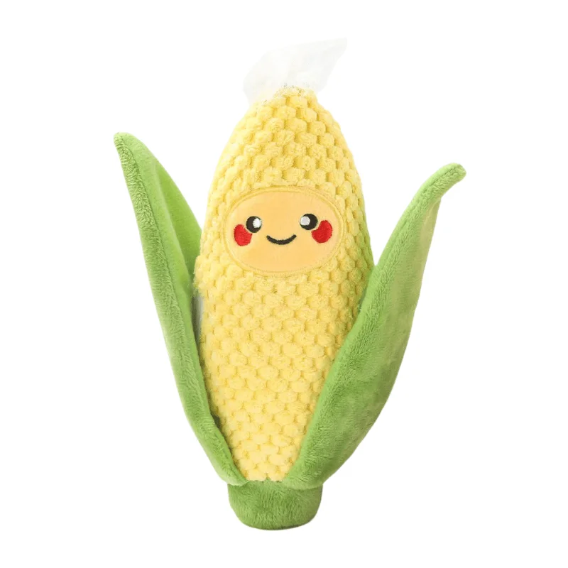 Plush Dog Toy - Camping Pups - Corn